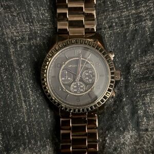 Michael Kors Large Runway Chronograph Crystal Bezel Unisex Watch